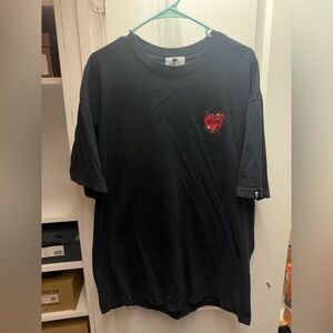 Warren Lotas ‘No Good’ Heart Graphic Black Short Sleeve Tee